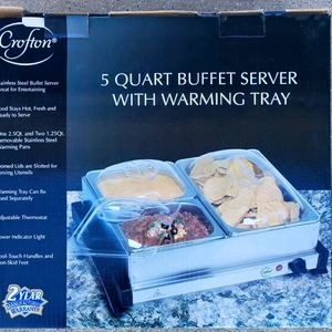 Crofton 5Qt. Buffet server with warming tray